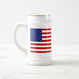 Klassisches und Cooles amerikanisches Flag-Patriot Bierglas