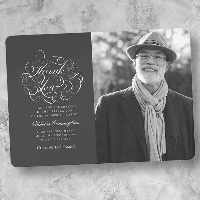 Klassisches und einfaches Foto Dankeskarte (Von Creator hochgeladen)