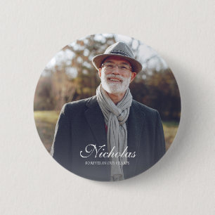 Klassisches und einfaches Foto-Memorial Button