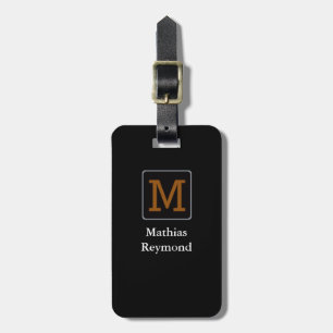 Klassisches und modernes Reisemonogramm Gepäckanhänger