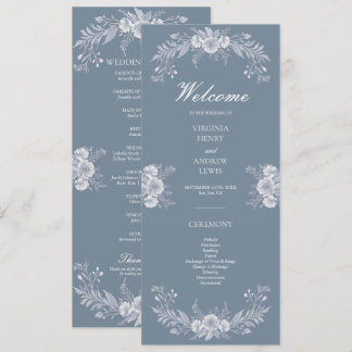 Klassisches Viktorianisches Hochzeitsprogramm mit Programm