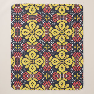 Klassisches Vintag: Muster nahtloser Blume Sherpadecke