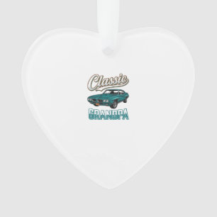 Klassisches Vintage-Auto-T-Shirt-Design für Opa_1 Ornament