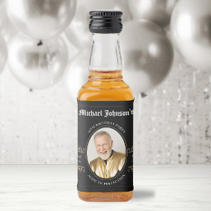 Klassisches Vintages Alter bis Perfektion 50. Gebu Alkoholflaschenetikett