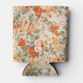 Klassisches Vintages Blumengewebe Dosenkühler