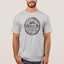 Klassisches Vintages Kettenrad-Logo-Motorrad-Shirt