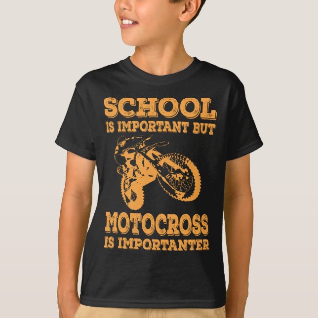 Klassisches Vintages Motocross-Geschenk für Fahrer T-Shirt (Vorderseite)