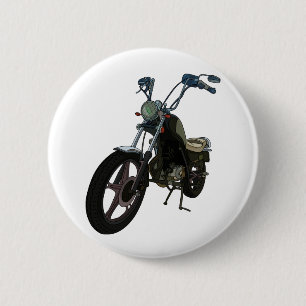 Klassisches Vintages Motorrad Button