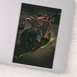 klassisches Vintages Motorrad-Geschenk Aufkleber
