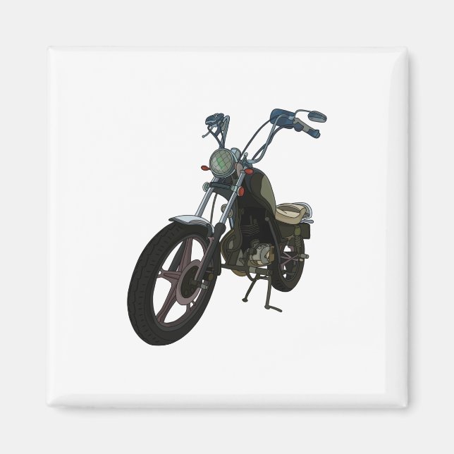 Klassisches Vintages Motorrad Magnet (Vorne)