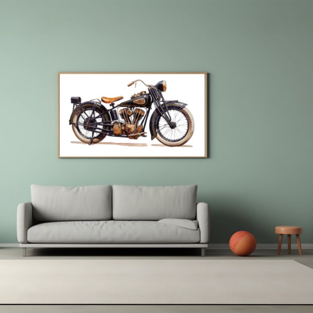 Klassisches Vintages Motorrad Poster (Von Creator hochgeladen)