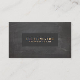 Klassisches Vintages Schwarz Rustikal Visitenkarte