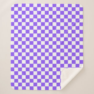 Klassisches visuelles violettes Schachbrett Sherpadecke