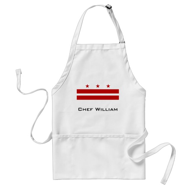 Klassisches Washington D.C. Flag Schürze (Vorne)