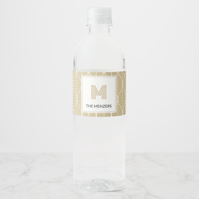 KLASSISCHES WASSERFLASCHENETIKETT (Vorderseite)