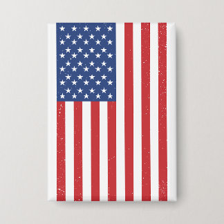 Klassisches Waving American Flag Design Button