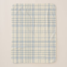 Klassisches weiches Blau und Beige Karo