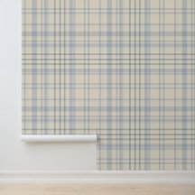 Klassisches weiches Blau und Beige Karo