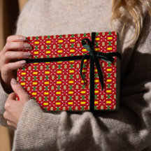 Klassisches Weihnachten Rot und Grün Geometrisches