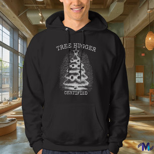 Klassisches Weihnachten - Weißer Retro-Halbton-Bau Hoodie