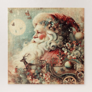 Klassisches Weihnachts-Santa-Puzzle