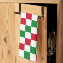 Klassisches Weihnachts-Schachbrettmuster