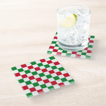 Klassisches Weihnachts-Schachbrettmuster