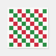 Klassisches Weihnachts-Schachbrettmuster