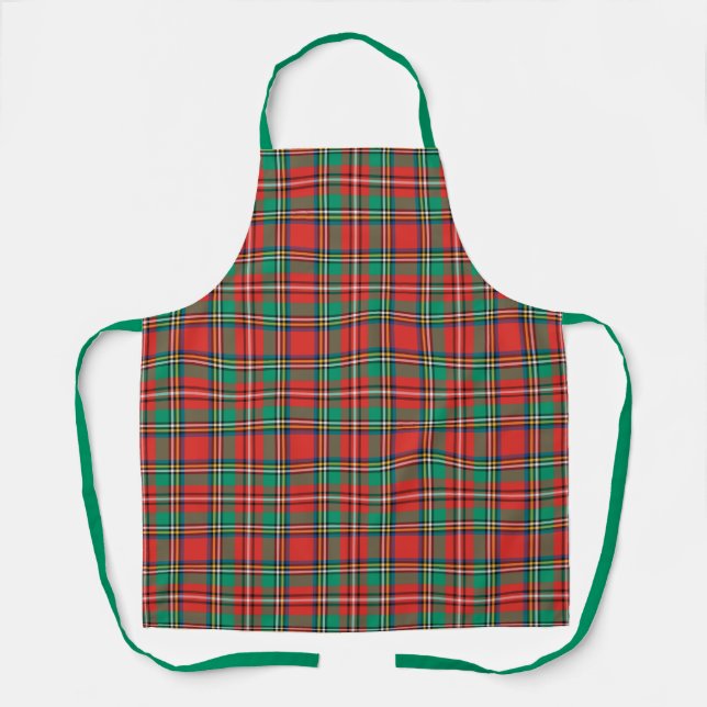 Klassisches Weihnachtsfest Kariert Schürze (Vorderseite)
