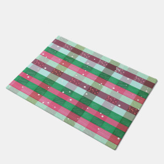 Klassisches Weihnachtsgestaltermuster Fußmatte