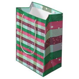 Klassisches Weihnachtsgestaltermuster Mittlere Geschenktüte