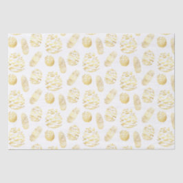 Klassisches Weihnachtsgold Pinecones Tissue Seidenpapier
