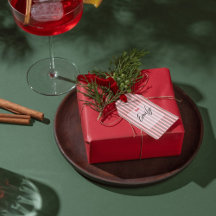 Klassisches Weihnachtsgrün-Rot-Streifen