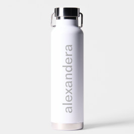 Klassisches Weiß Personalisiert Trinkflasche