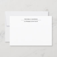 Klassisches Weißes Minimalistisches Schlichtes Ele