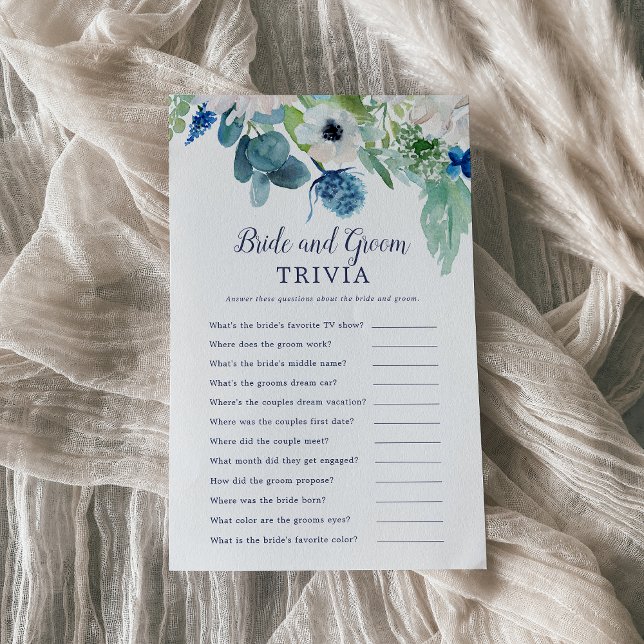 Klassisches White Blume Bridge and Groom Trivia Ga Flyer (Von Creator hochgeladen)