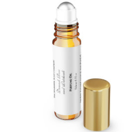 Klassisches White Parfüm Roller Flaschenetikett