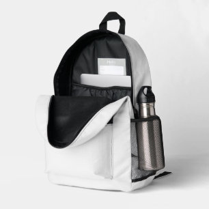 Klassisches Whitepaper-Backpack mit Schnittmuster Bedruckter Rucksack