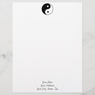 Klassisches Yin Yang Briefkopf