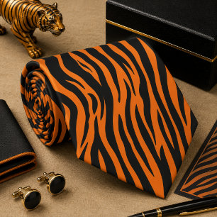 Klassisches Zebrawildtiermuster Krawatte