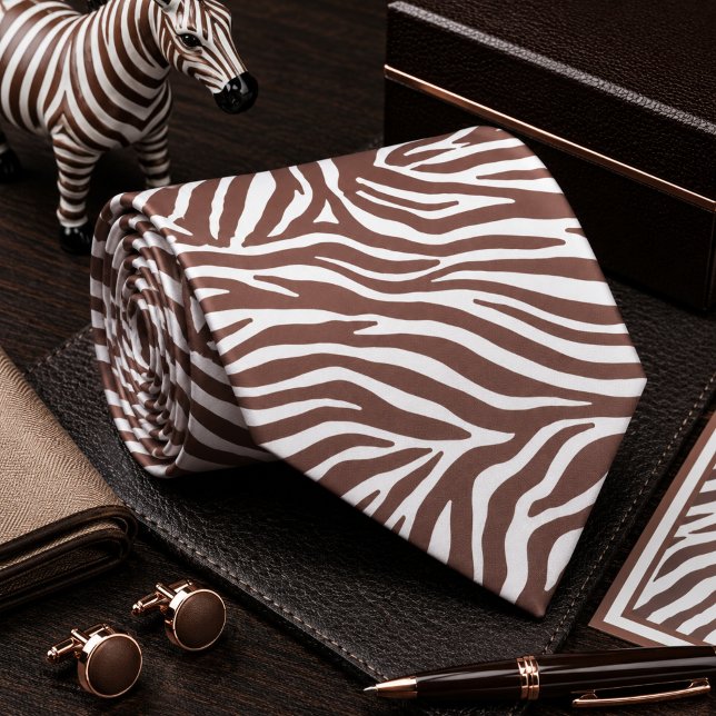 Klassisches Zebrawildtiermuster Krawatte (Von Creator hochgeladen)