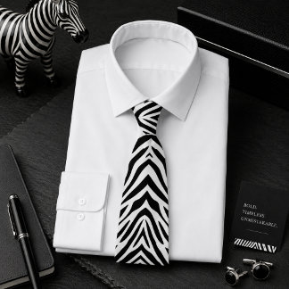 Klassisches Zebrawildtiermuster Krawatte
