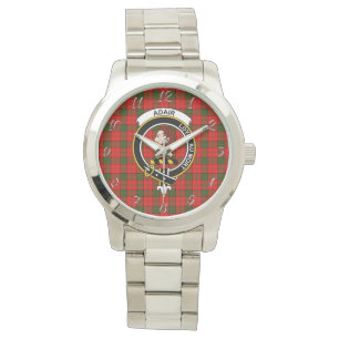 Klassisches zeitloses Clan Adair Tartan Kariertes Armbanduhr