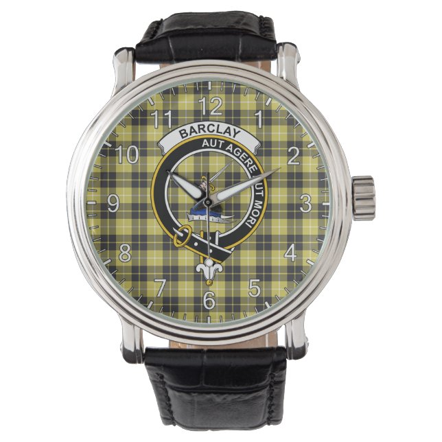 Klassisches Zeitloses Clan Barclay Dress Modern Ta Armbanduhr (Vorderseite)