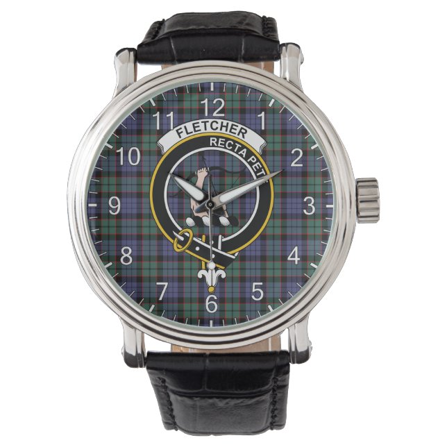 Klassisches Zeitloses Clan Fletcher Modernes Tarta Armbanduhr (Vorderseite)