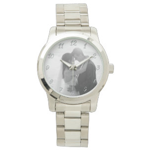 Klassisches zeitloses individualisierbares Foto-Ge Armbanduhr