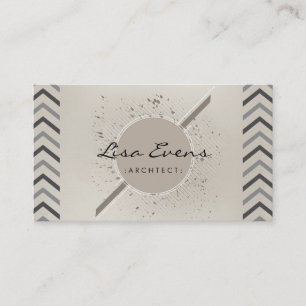 Klassisches Zickzack Muster Subtile Visitenkarte