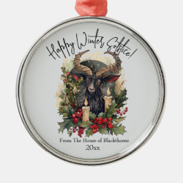 Klassisches Ziegenfleisch Weihnachten Ornament Aus Metall