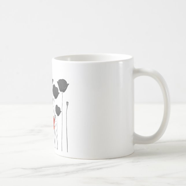 Klatschmohn Kaffeetasse (Rechts)