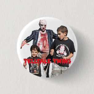 Klatschsüchtiges Zwillings-Zombie-Button Button